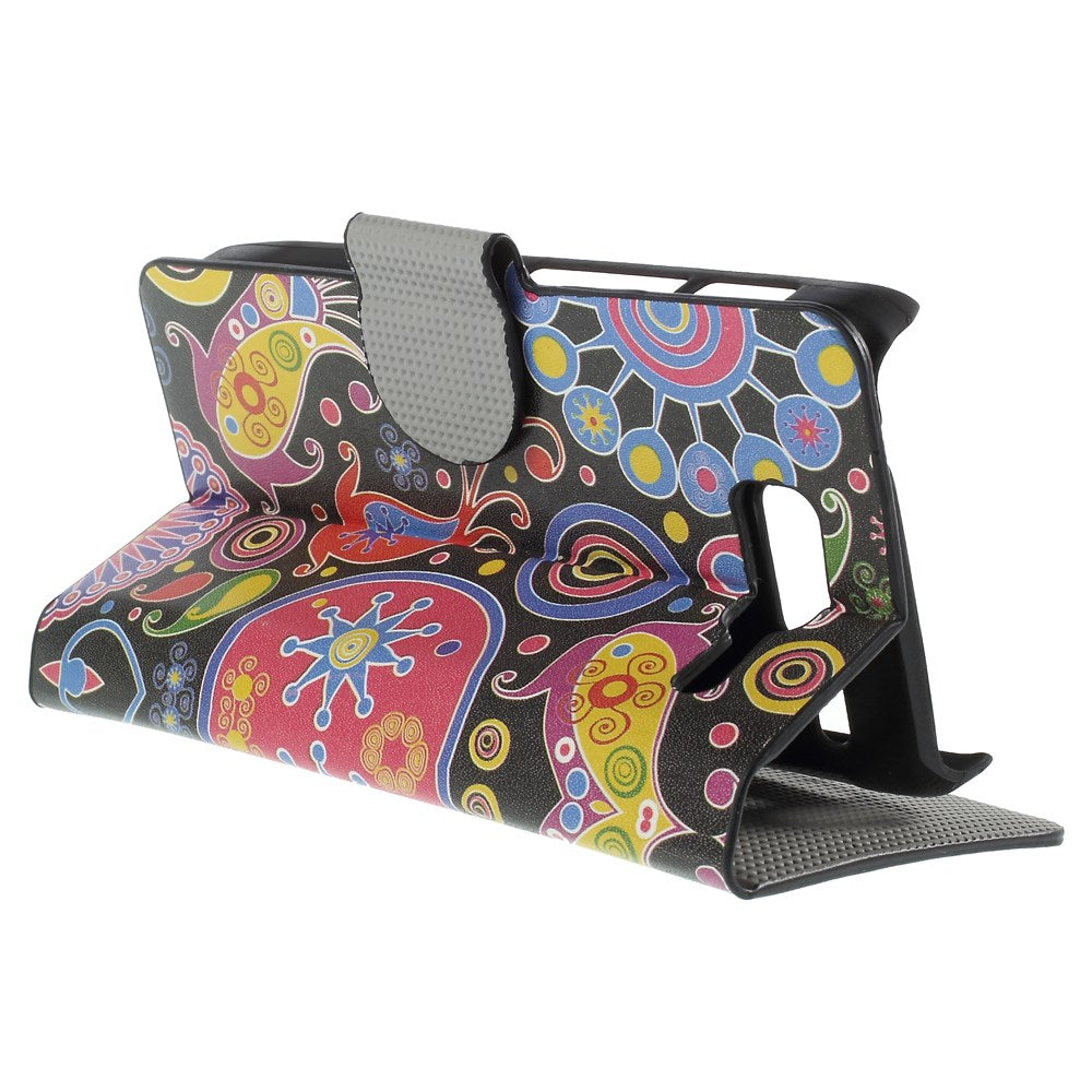 Paisley Flower Leatherette Card Holder Case for Motorola RAZR D3 XT919 XT920