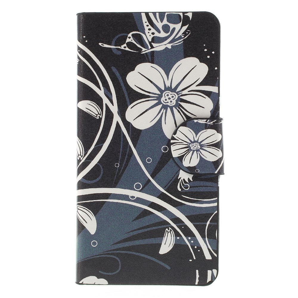 Butterfly Flower Leatherette Cover Case Stand for Motorola RAZR D3 XT919 XT920