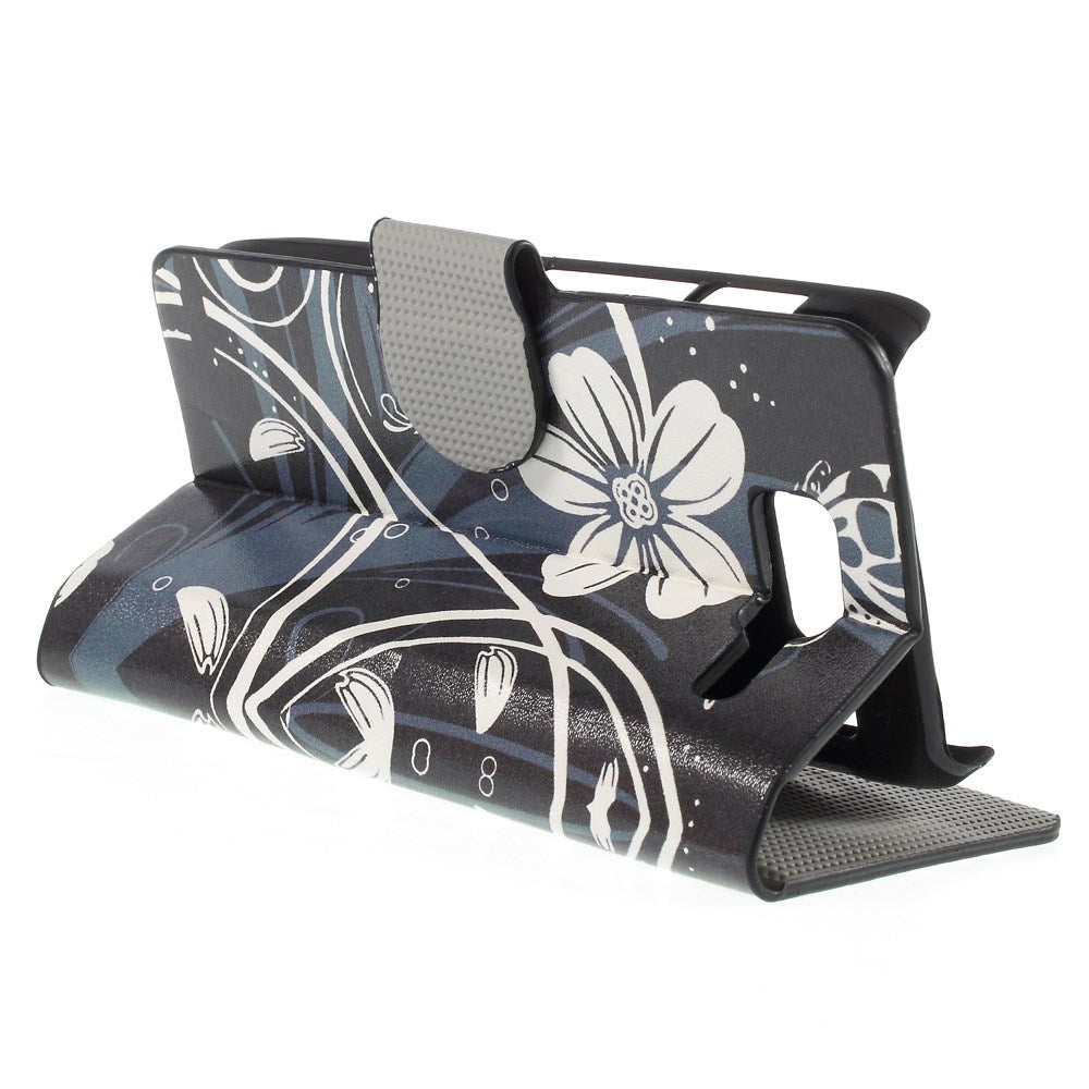 Butterfly Flower Leatherette Cover Case Stand for Motorola RAZR D3 XT919 XT920