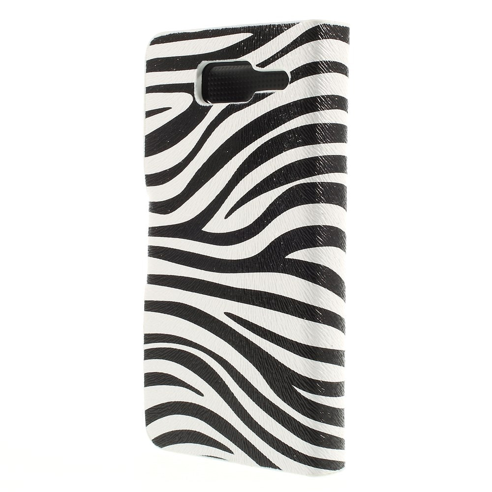 Zebra Stripe Magnetic Leatherette Stand Cover for Motorola RAZR D3 XT919 XT920
