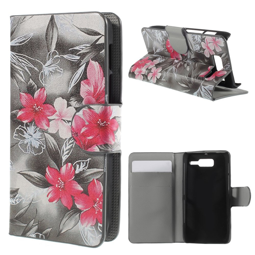 Blooming Flowers Magnetic Leatherette Case Cover for Motorola RAZR D3 XT919 XT920