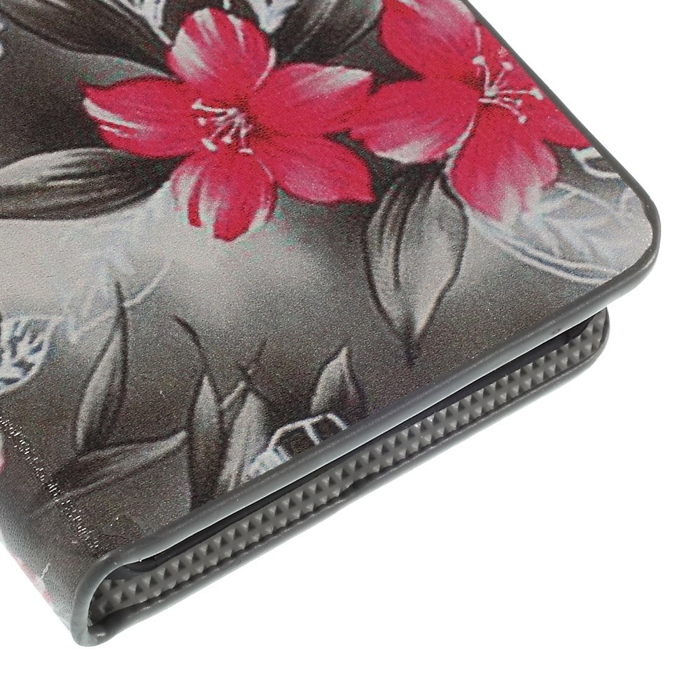 Blooming Flowers Magnetic Leatherette Case Cover for Motorola RAZR D3 XT919 XT920