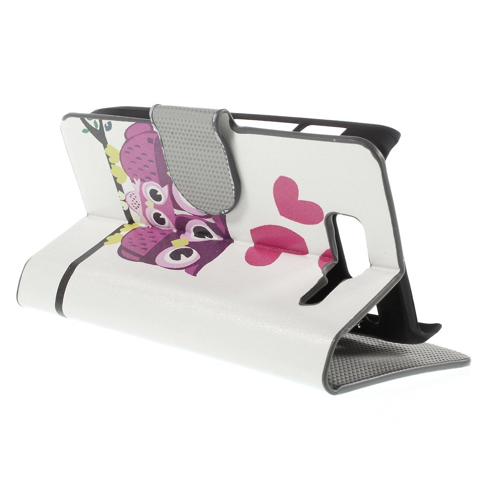 Love Owl Family Magnetic Flip Leatherette Cover for Motorola RAZR D3 XT919 XT920