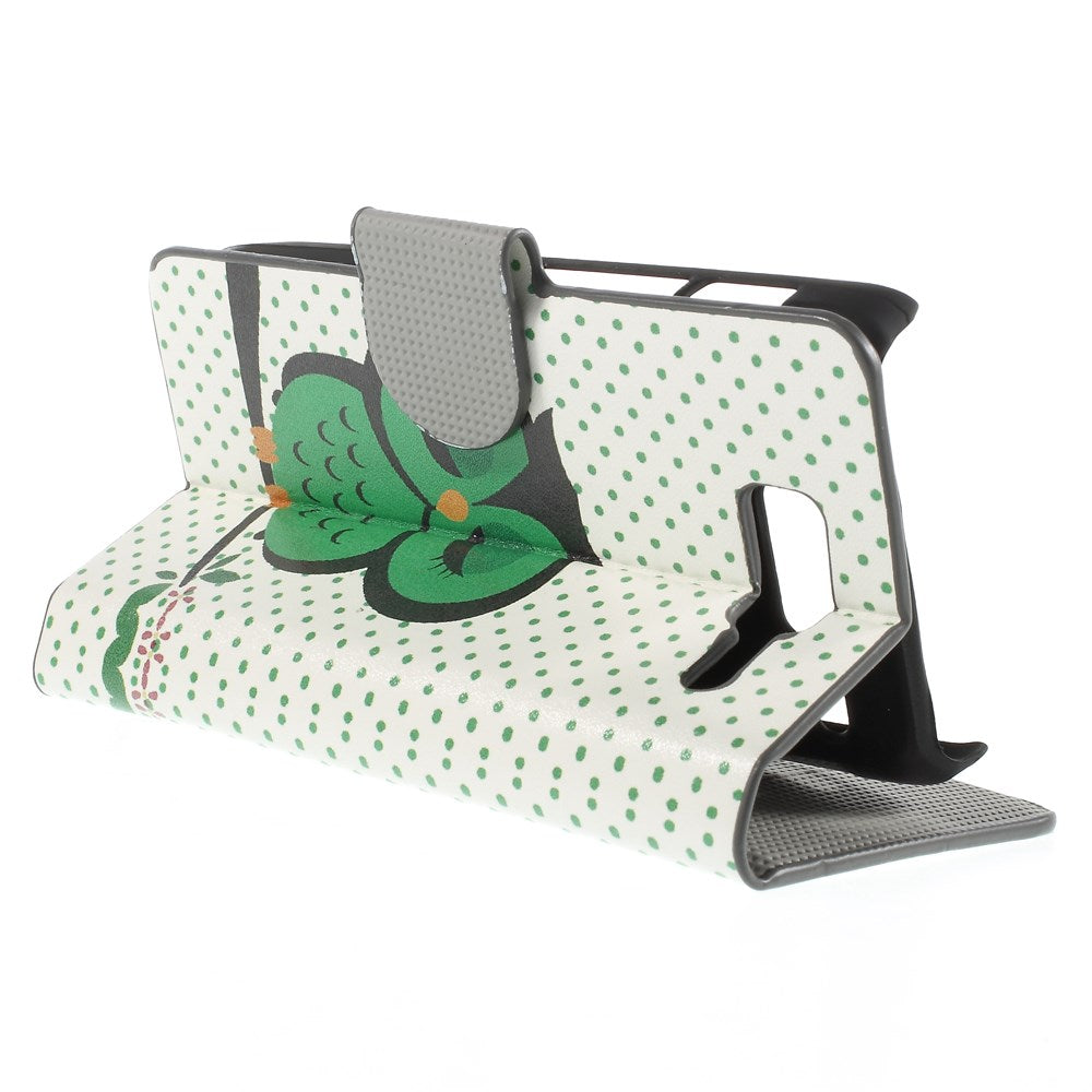 Green Napping Owl Magnetic Flip Leatherette Case for Motorola RAZR D3 XT919 XT920