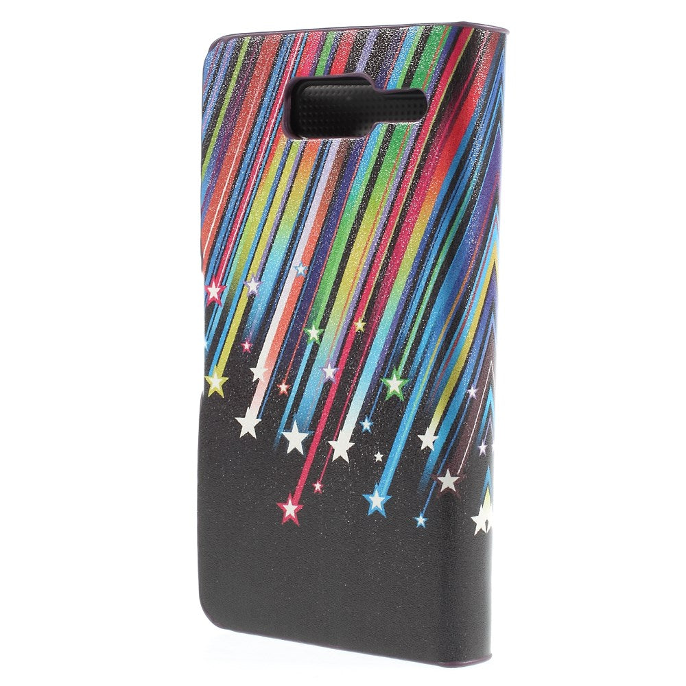 Meteor Shower Leatherette Case Cover Card Slots for Motorola RAZR D3 XT919 XT920