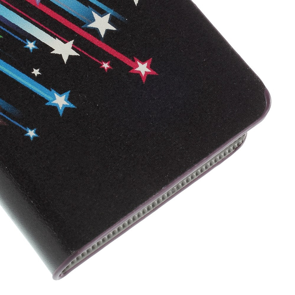 Meteor Shower Leatherette Case Cover Card Slots for Motorola RAZR D3 XT919 XT920