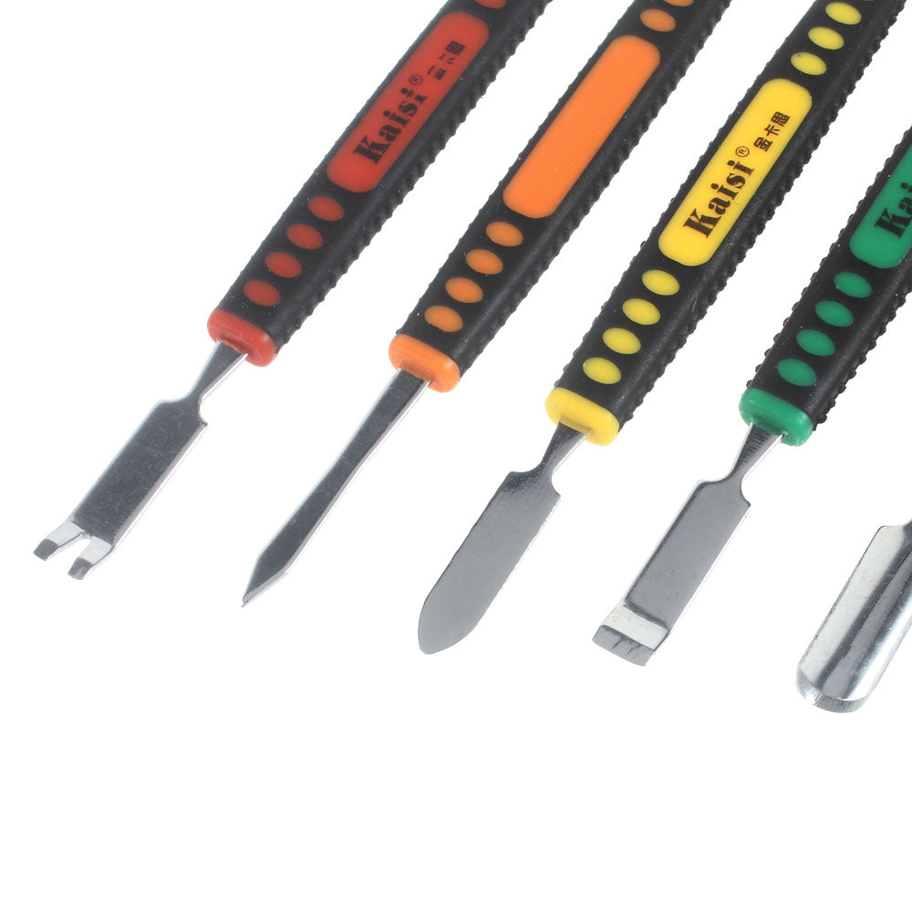 KAISI 6 in 1 Dual Ends Metal Spudger Set Prying Repair Tool Kit for Smartphone Tablet