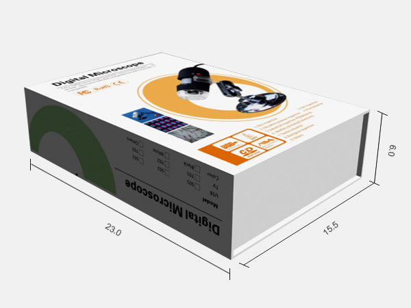 T01 400X AV/TV Port Digital Microscope Magnifier with 8-LED White Light - EU Plug