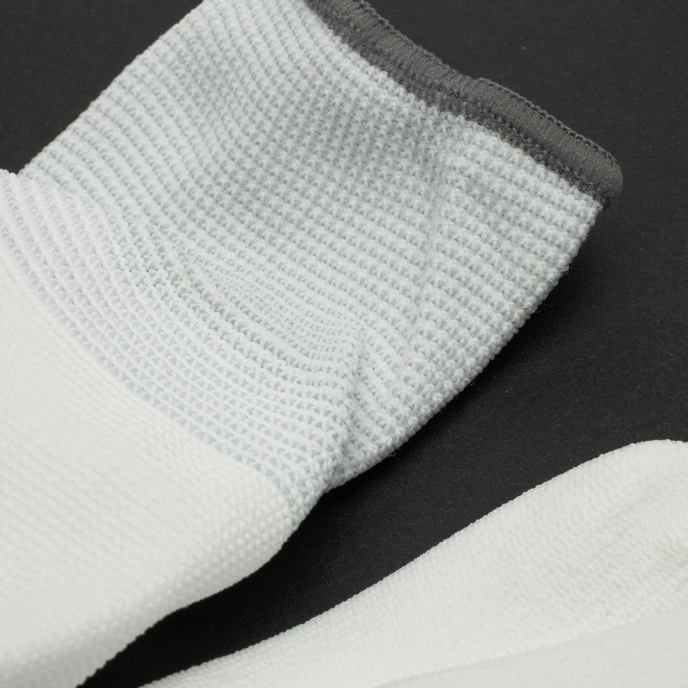 One Pair White PU Coated Anti-Static Work Gloves - M Size