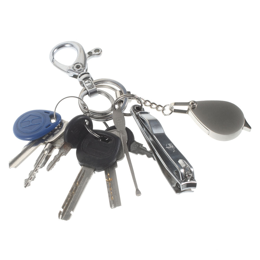 Folding 10X Pocket Magnifier Loupe Magnifying Glass Lens with Keychain