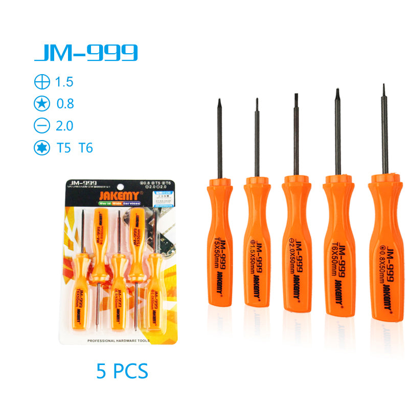 Jakemy JM-999 5Pcs / Set Torx Pentagon Philips Screwdriver Repair Tool Kit