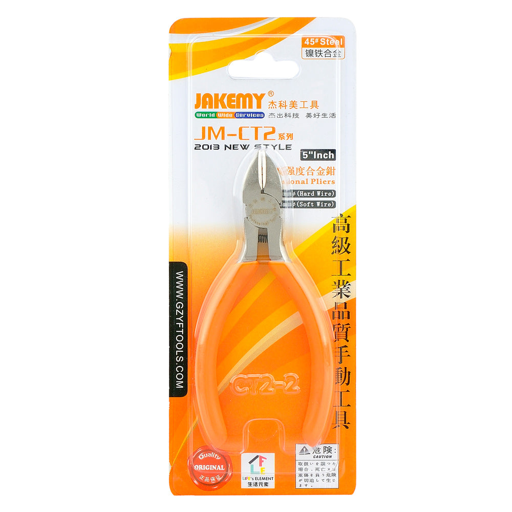 Jakemy JM-CT2-2 5-inch Hardware Tool Parallel-jaw Plier Wire Cutter