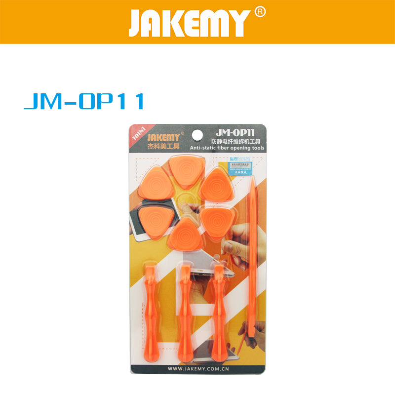 JAKEMY JM-OP11 10 in 1 Anti-static Opening Tools for Mobile Phone / Tablet
