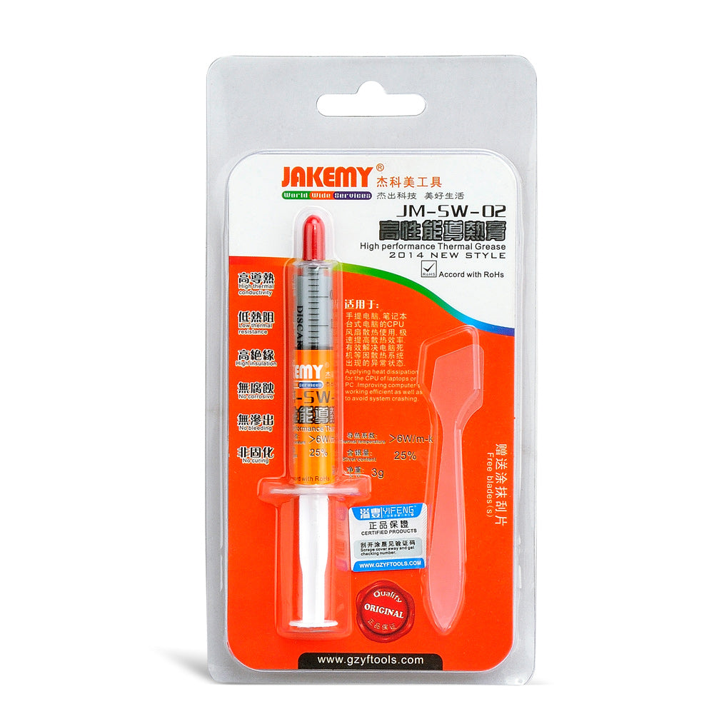 Jakemy JM-SW-02 Thermal Conductive Silicone Grease with Scraper for CPU