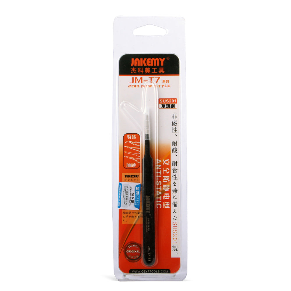JAKEMY T7-13 Anti-Static Broad Tip Tweezer