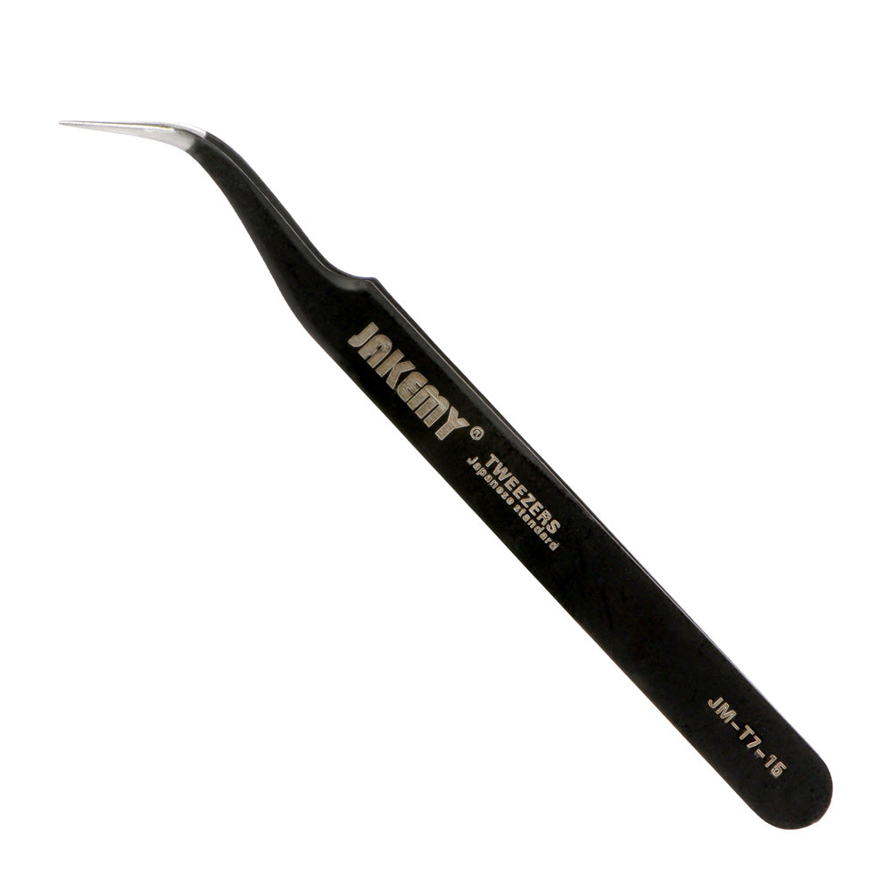 JAKEMY T7-15 Anti-Static Curved Tip Tweezer