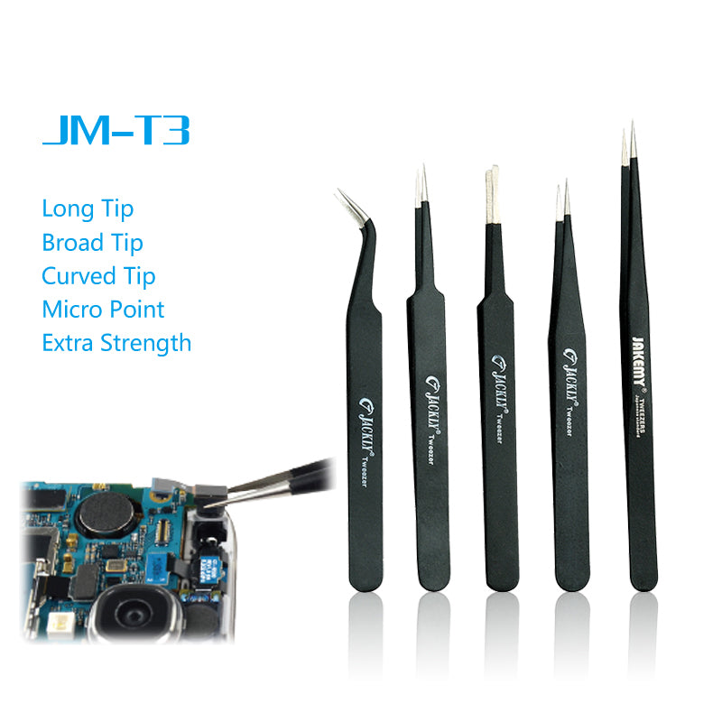 Jakemy JM-T3-T13 Professional Broad Tip Tweezer