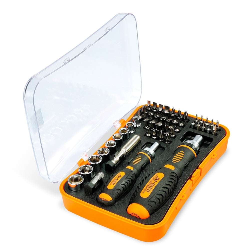 Jakemy JM-6101 53-in-1 Mobile Computer Bicycle Household Ratchet Hand Tools Mini Pocket Screwdriver Bits Set