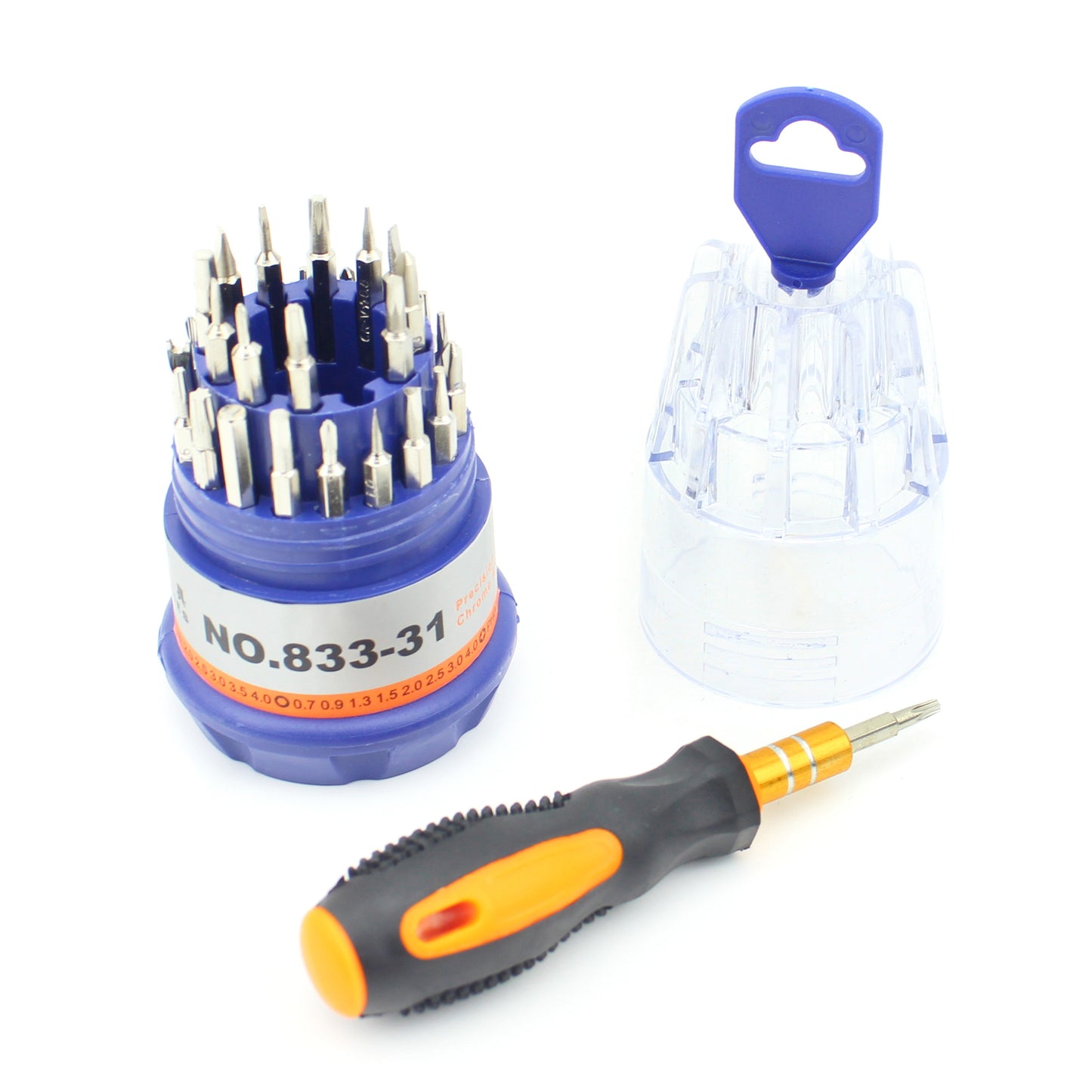 31-in-1 Precision Screwdriver Disassembly Repair Tool Set for iPhone Samsung Etc. (P833-31)