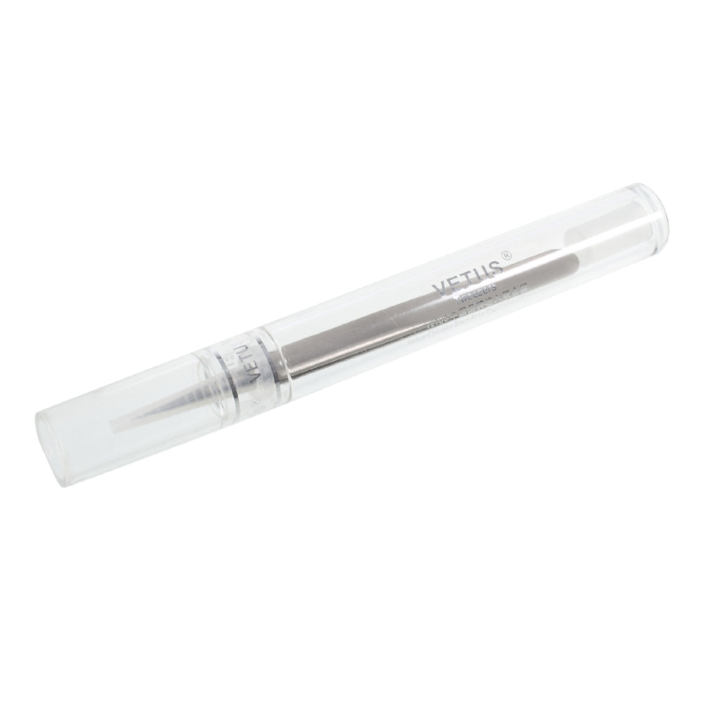 VETUS High Strength Stainless Steel Straight Tweezers Point Tipped (5SA-JP) - Style A