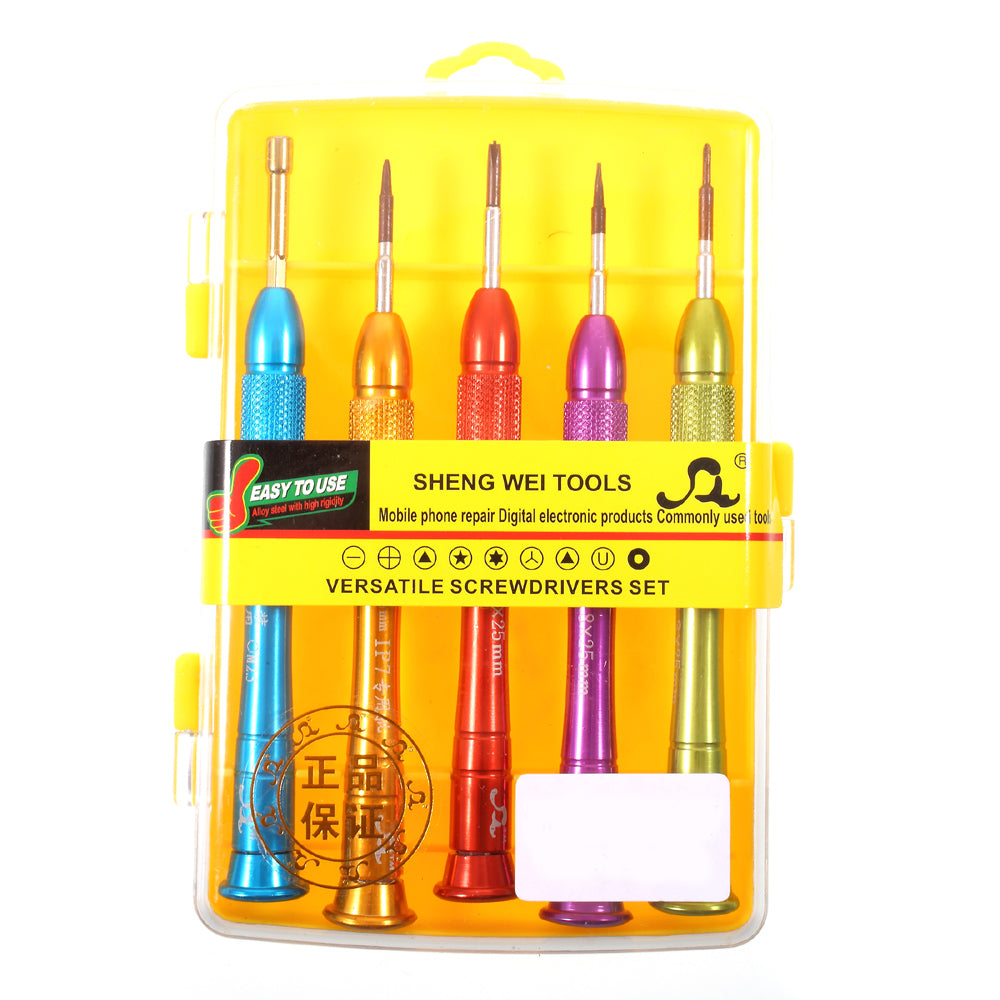 5-in-1 Professional Screwdriver Disassemble Opening Repair Tool Kit