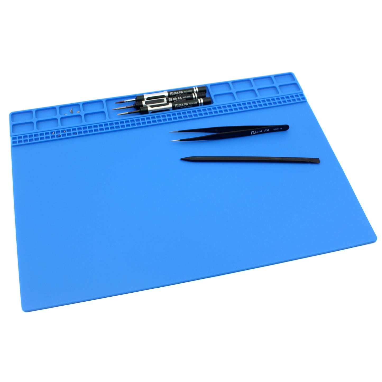 Soldering Station Pad Heat Insulation Silicone Mat Maintenance Platform for Phone Repair - Dark Blue