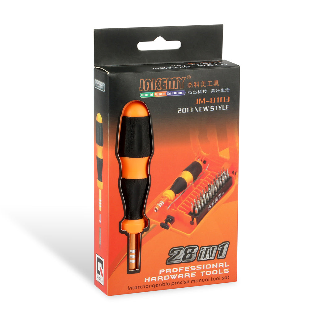 Jakemy JM-8103 28-In-1 Screwdriver Kit Repairing Tool for Mobile Phone Computer Camera