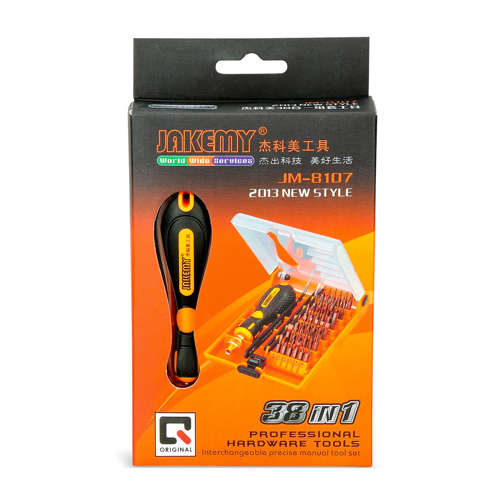 Jakemy JM-8107 38 in 1 Precision Screwdriver Bit Set Repair Kit