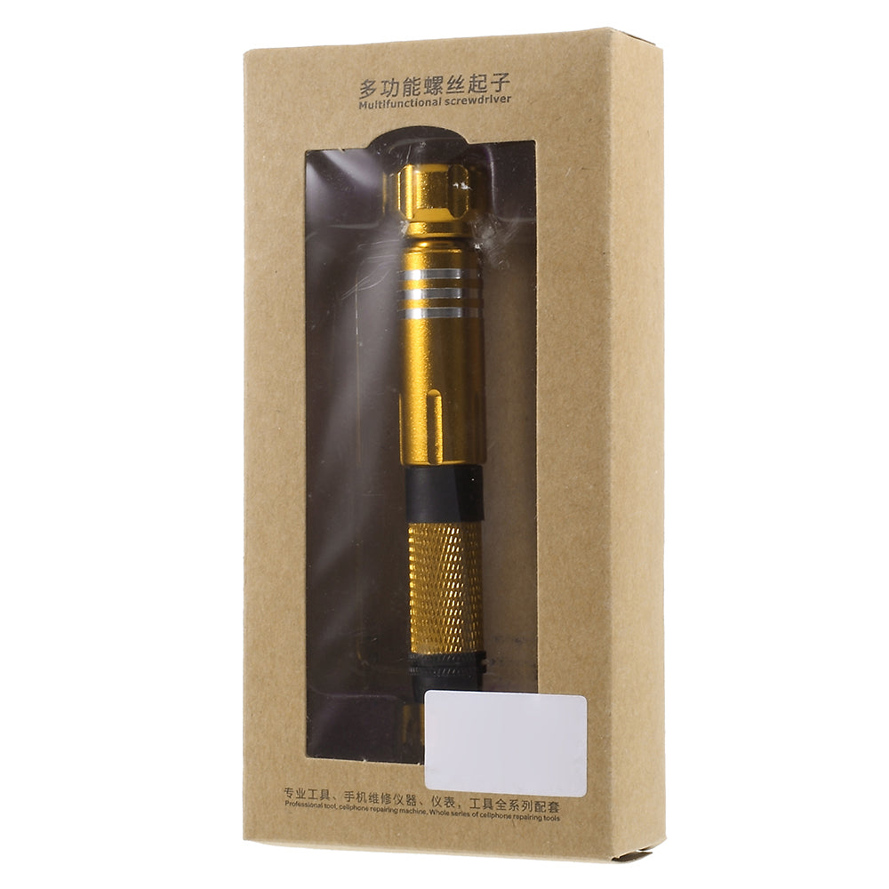 6-in-1 Precise Screwdriver Repair Tool Kit for iPhone 7 - Gold Color