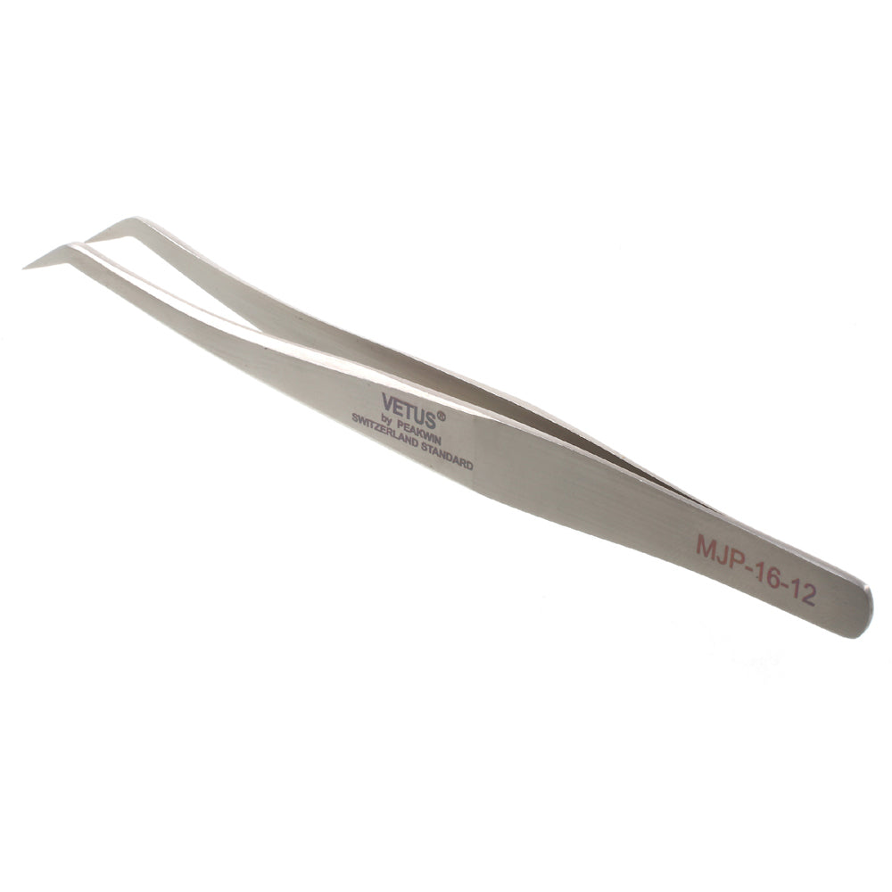 VETUS MJP-16-12 VETUS High Strength Stainless Steel Professional Curved Tip Tweezers Repair Tool - Style A