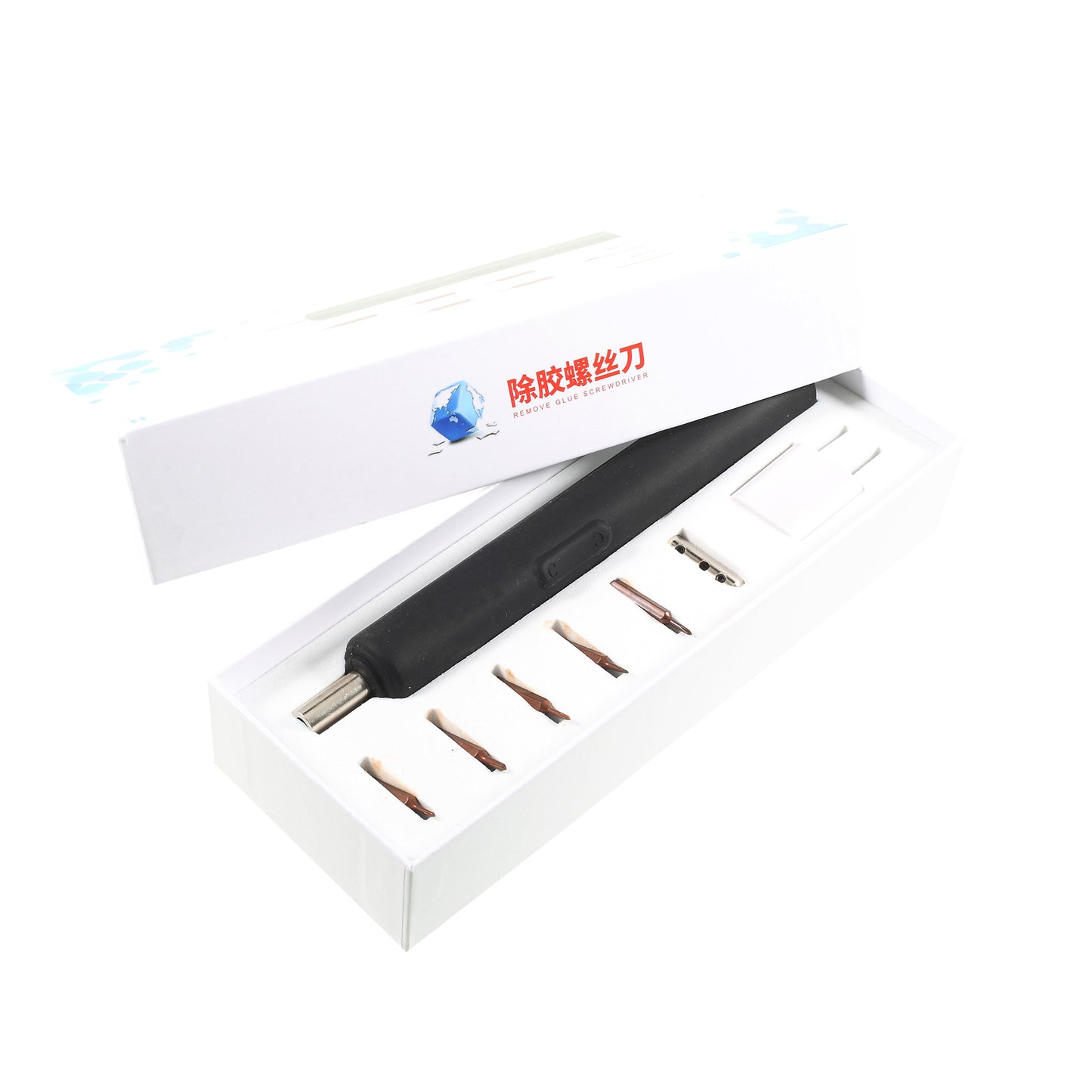 2-in-1 LCD Glue Clean Machine Electric Glue Adhesive Removing Screwdriver Tool Set
