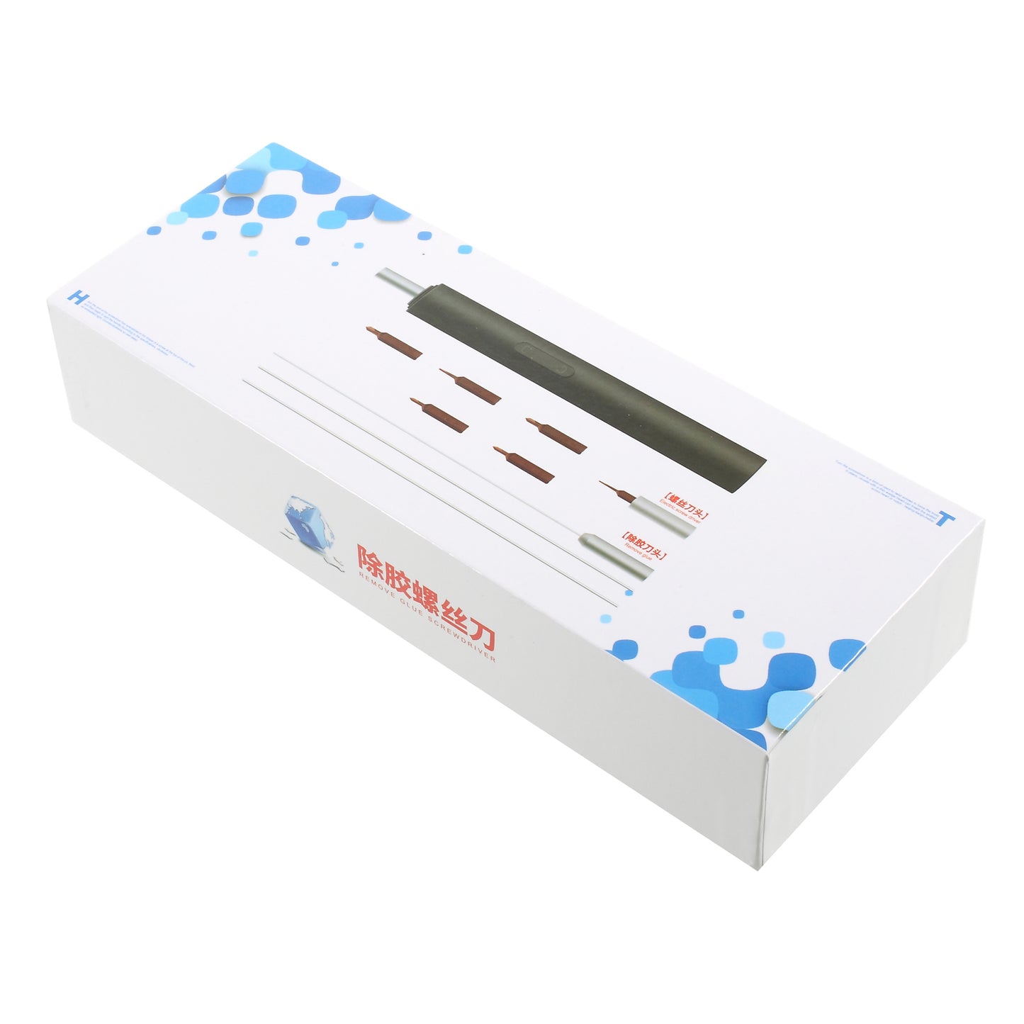 2-in-1 LCD Glue Clean Machine Electric Glue Adhesive Removing Screwdriver Tool Set