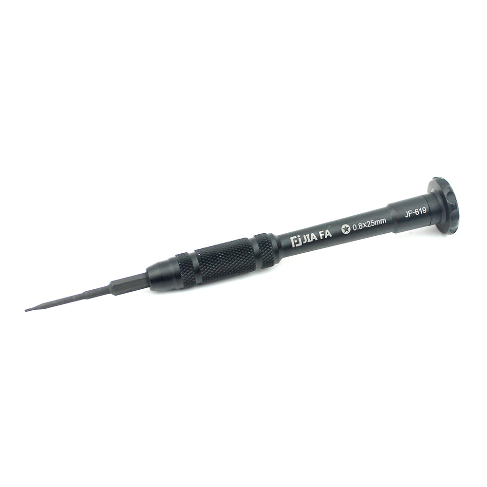 JF-619 Professional Non-slip Handle Metal Screwdriver Repair Tool - Pentagon 0.8