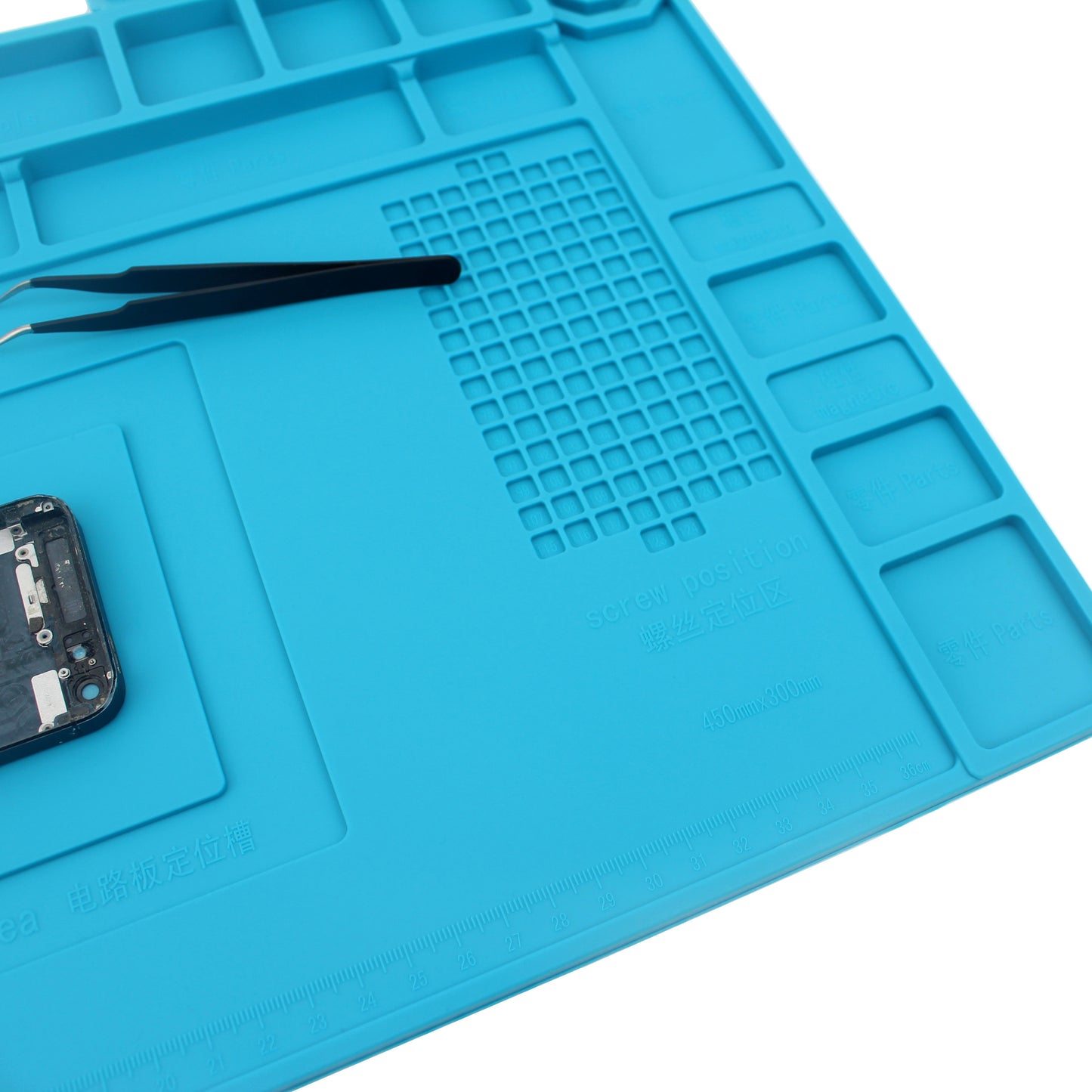 Soldering Station Mat Heat Insulation Silicone Pad Maintenance Platform for Phone Repair