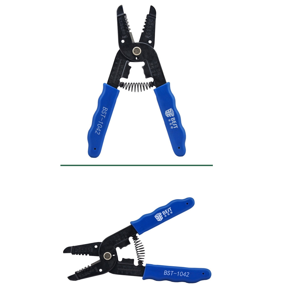 Uniqkart BST-1042 Professional Wire Stripper Pliers Crimper Cable Stripping Crimping Cutter Hand Tool