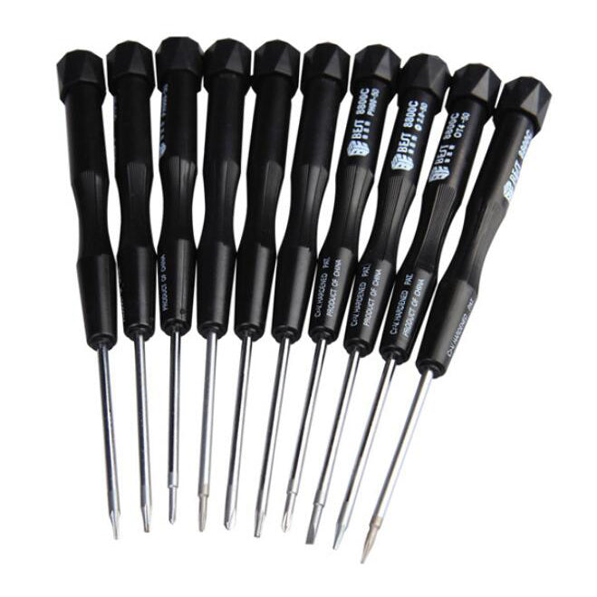 Uniqkart BST-8800C 10-in-1 Anti-slip Professional Screwdriver Disassemble Opening Repair Tool Kit