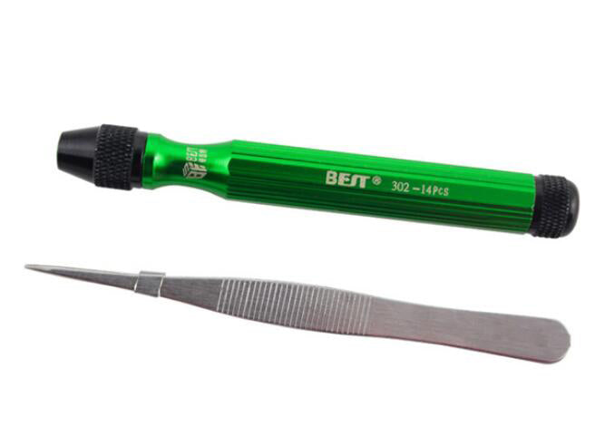 Uniqkart BST-302 14-in-1 Precision Screwdriver Tweezers Pry Repair Tool Kit