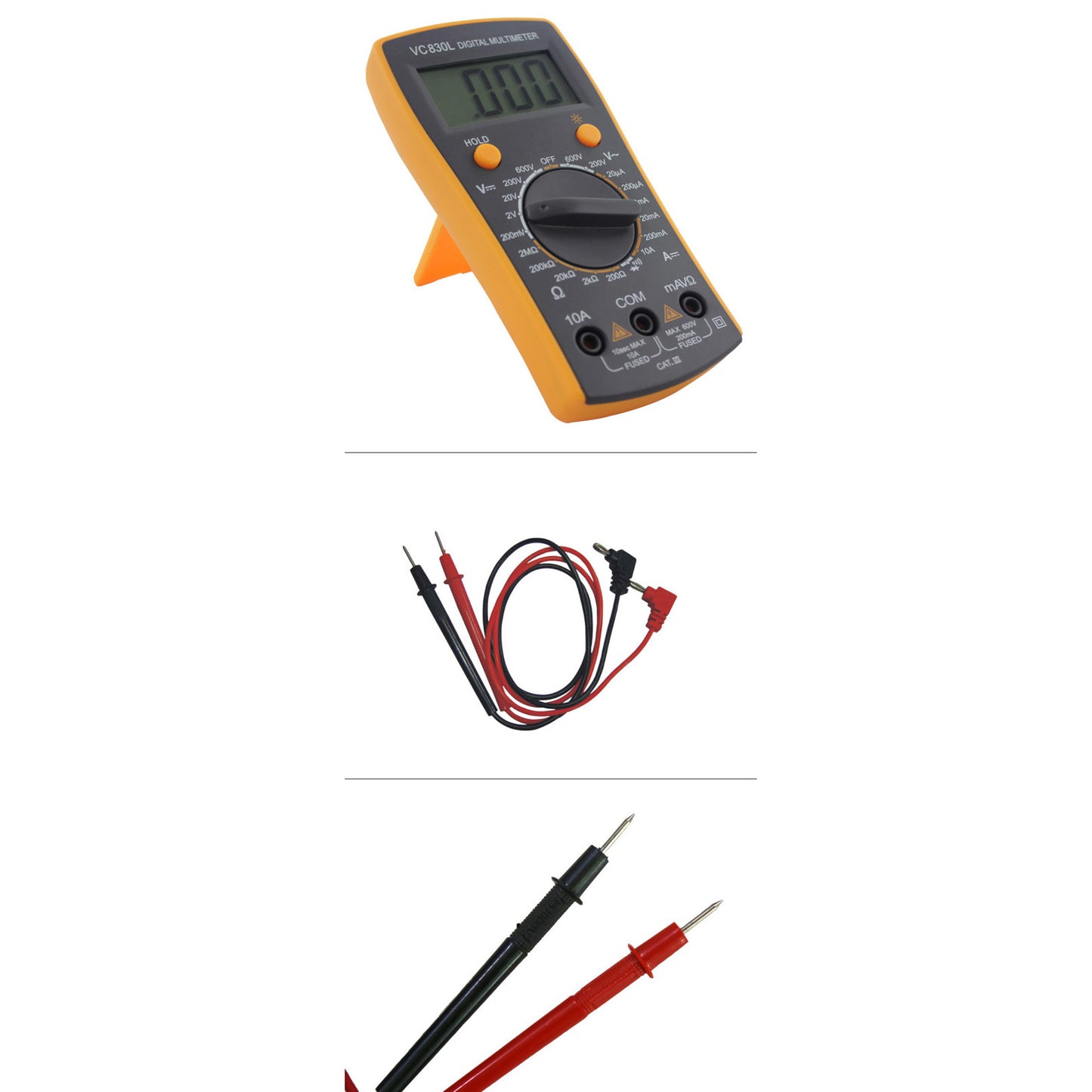 Best BST-VC830L Electric Handheld Tester Digital Multimeter with LCD Display