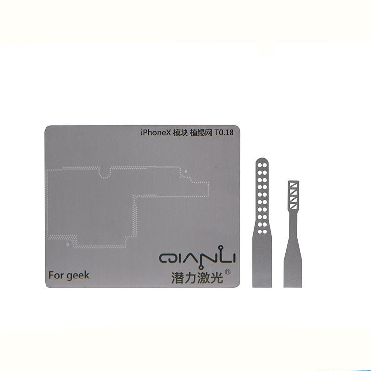 IC Repair BGA Rework Reballing Stencil Template Motherboard Separation Blade Set for iPhone X/8/8 Plus
