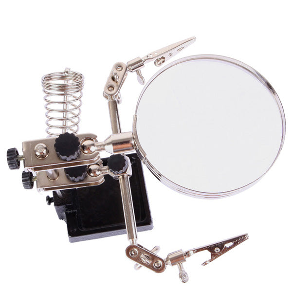 Uniqkart BST-268Z 5X Electronic Maintenance Fixed Magnifying Glass with Clips