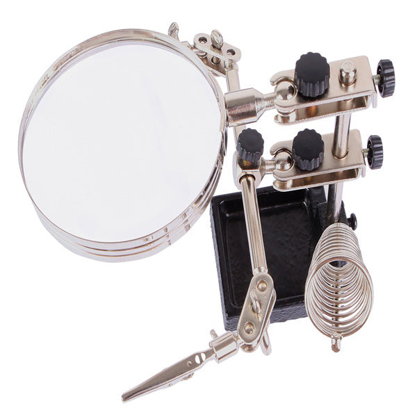 Uniqkart BST-268Z 5X Electronic Maintenance Fixed Magnifying Glass with Clips