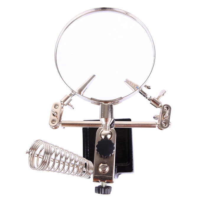 Uniqkart BST-268Z 5X Electronic Maintenance Fixed Magnifying Glass with Clips