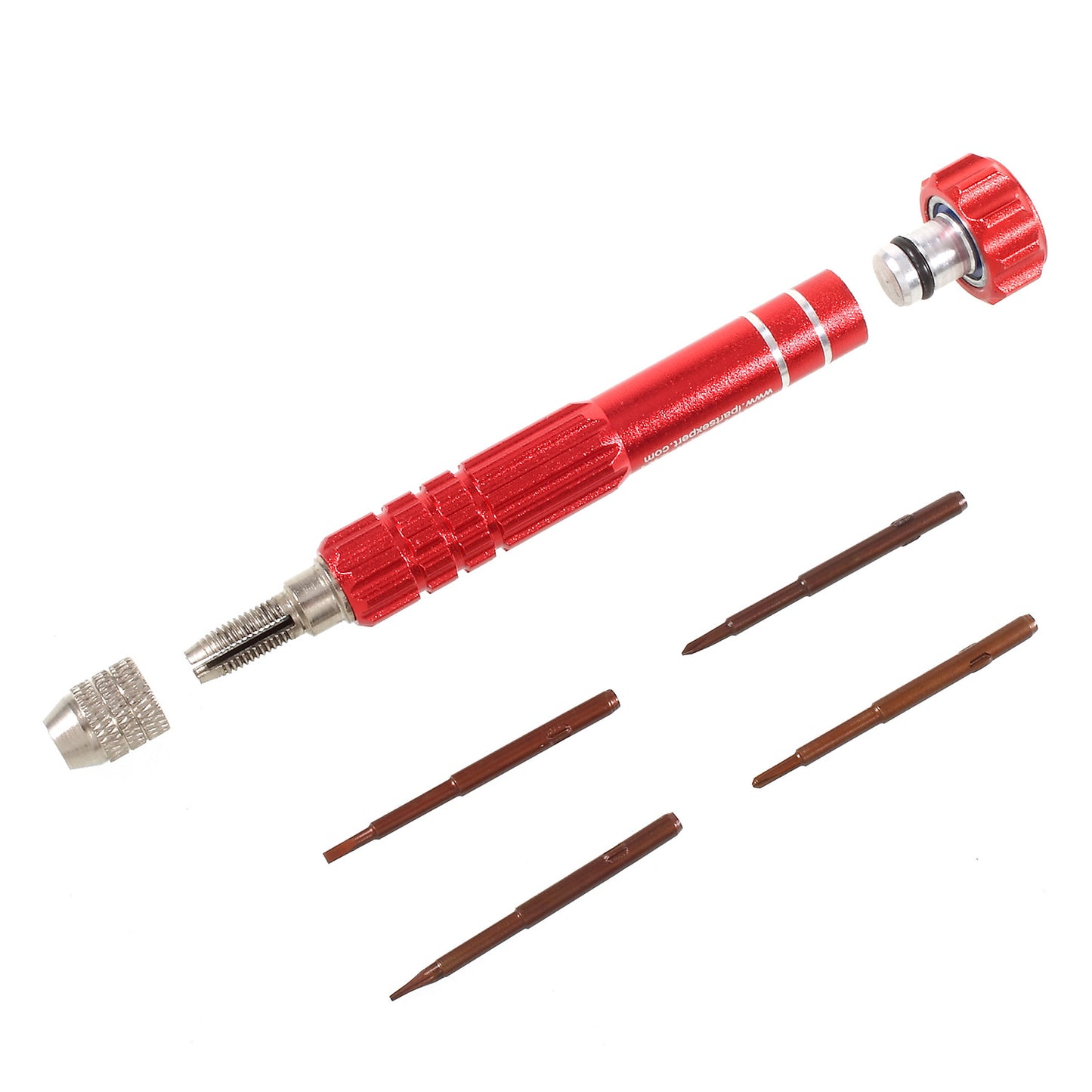 IPARTSEXPERT 4-in-1 Professional Non-slip Handle Screwdriver Repair Tool