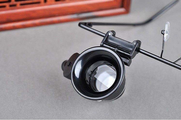 Monocle 20X Magnifier Eyewear Style Magnifier with LED Light