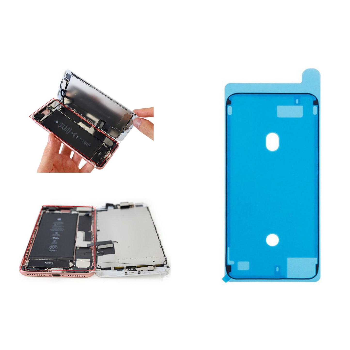 JF-8164 8-in-1 Battery Adhesive Sticker + Waterproof Adhesive Sticker Screwdriver Repair Tool Kit for iPhone 8 4.7 Battery