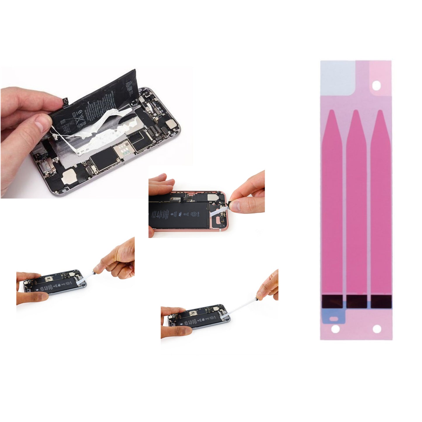 JF-8165 6-in-1 Battery Adhesive Sticker Screwdriver Repair Tool Set for iPhone 5 / 5c / SE