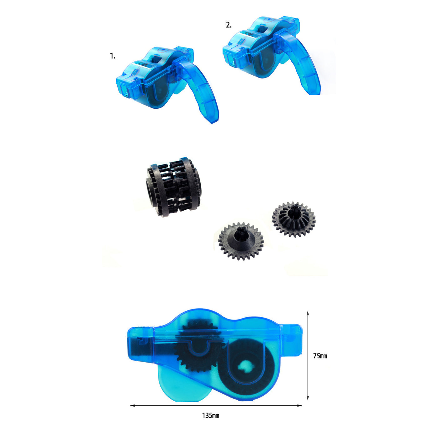 Aotu Bike Maintenance Care Cleaner Accessories Portable Bicycle Chain Cleaner