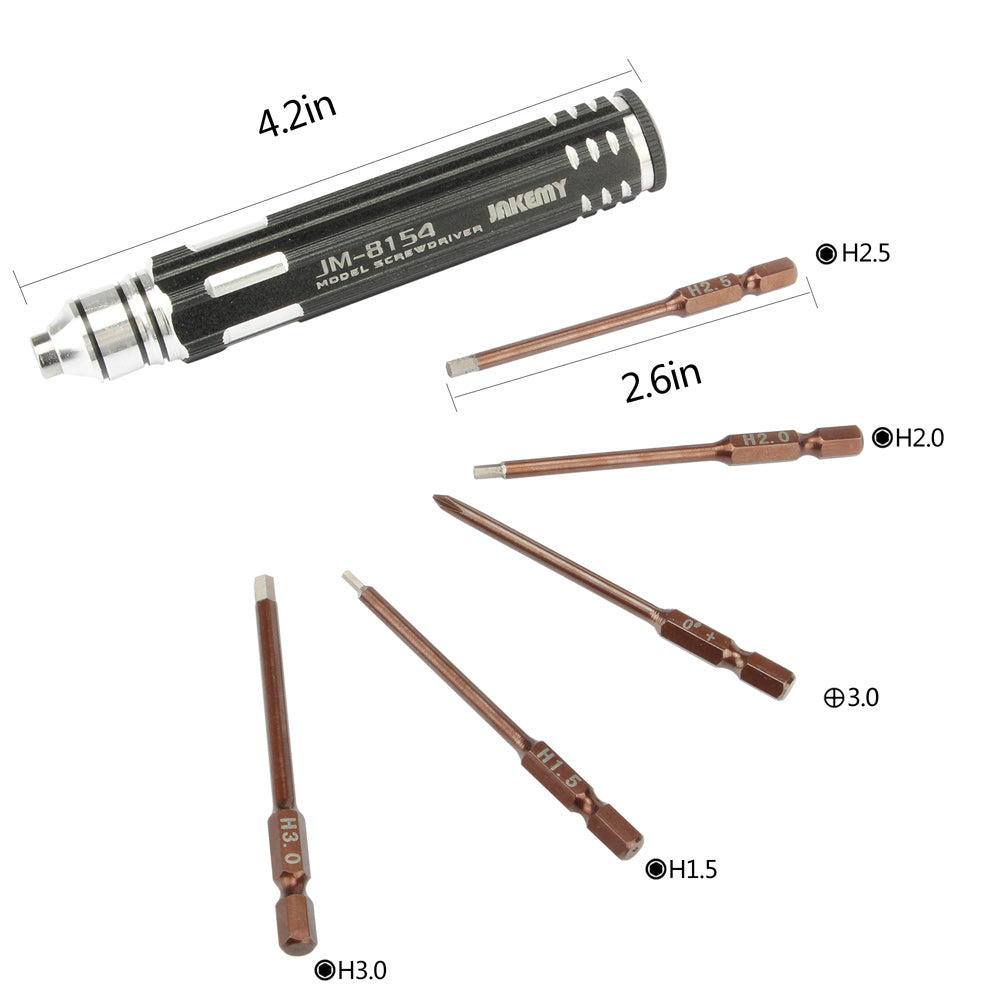 Jakemy JM-8154 6-in-1 Professional Disassembling Repair Opening Tool Screwdriver Set