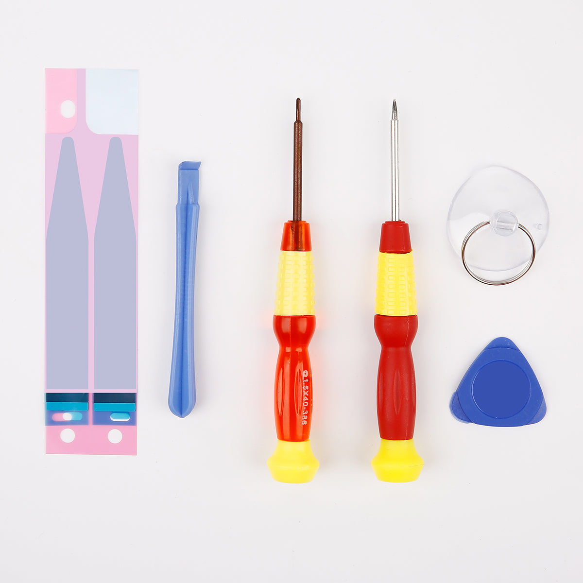 Uniqkart 6-in-1 Battery Adhesive Sticker Screwdriver Repair Tool Set for iPhone 6s Plus / 6 Plus
