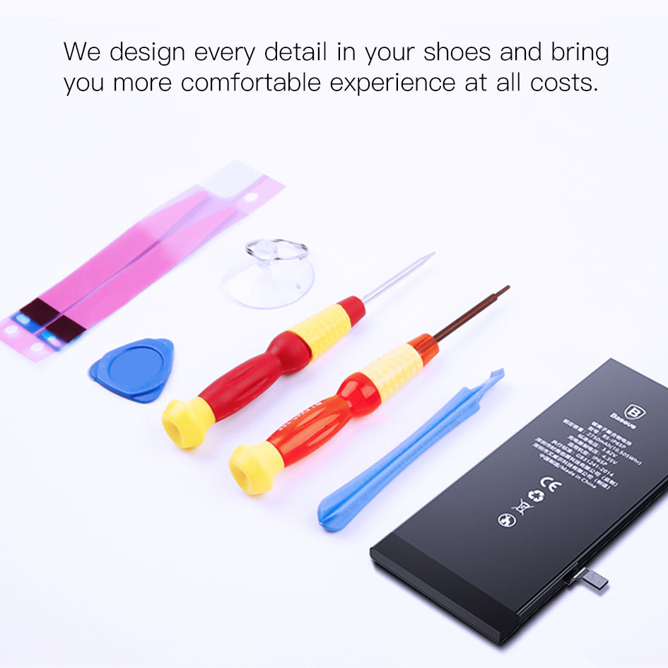 Uniqkart 6-in-1 Battery Adhesive Sticker Screwdriver Repair Tool Set for iPhone 6s Plus / 6 Plus